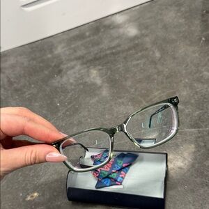 Warby Parker prescription Green Glasses frames